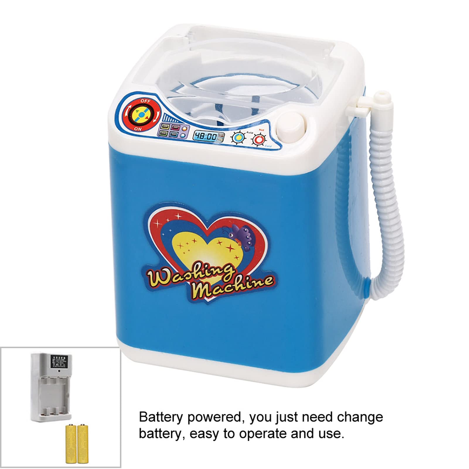 Oumefar Electric Mini Washing Machine Toy, Makeup Brush Cleaner - Image 3