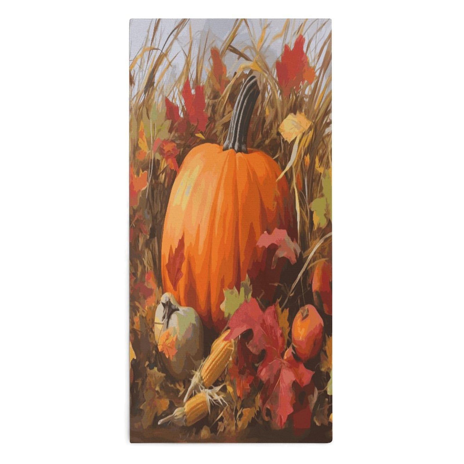 Btcowzrv Style Harvest Pumpkin Bath Towel Beach Towels Shower Towel