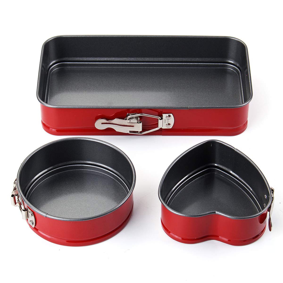 3Pcs Mini Bandeja Antiadherente Para Hornear Molde Para Hornear Bandeja Para Sándwich De Molde Para Hornear De Cocina - Gris