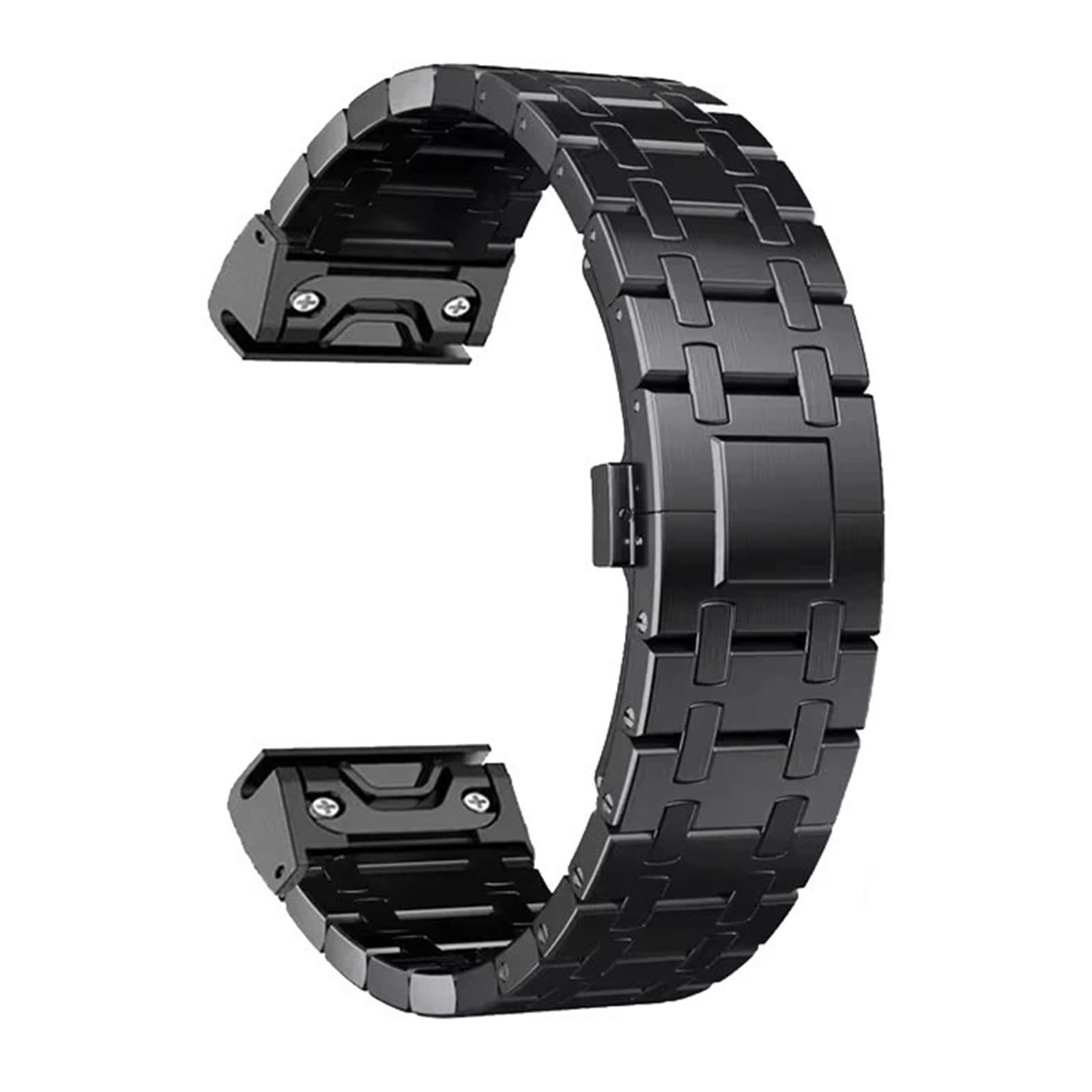 CZKE Schnellverschluss-Armband für Garmin Fenix 8, 51 mm, 7X, 7 Pro, Fenix 6X, 6, 5X, 5Plus, Tactix 7, Metallgliederarmband für Garmin fenix 3, 3hr, D2, 22 mm, 26 mm, 26mm 6X 6XPro, Achat