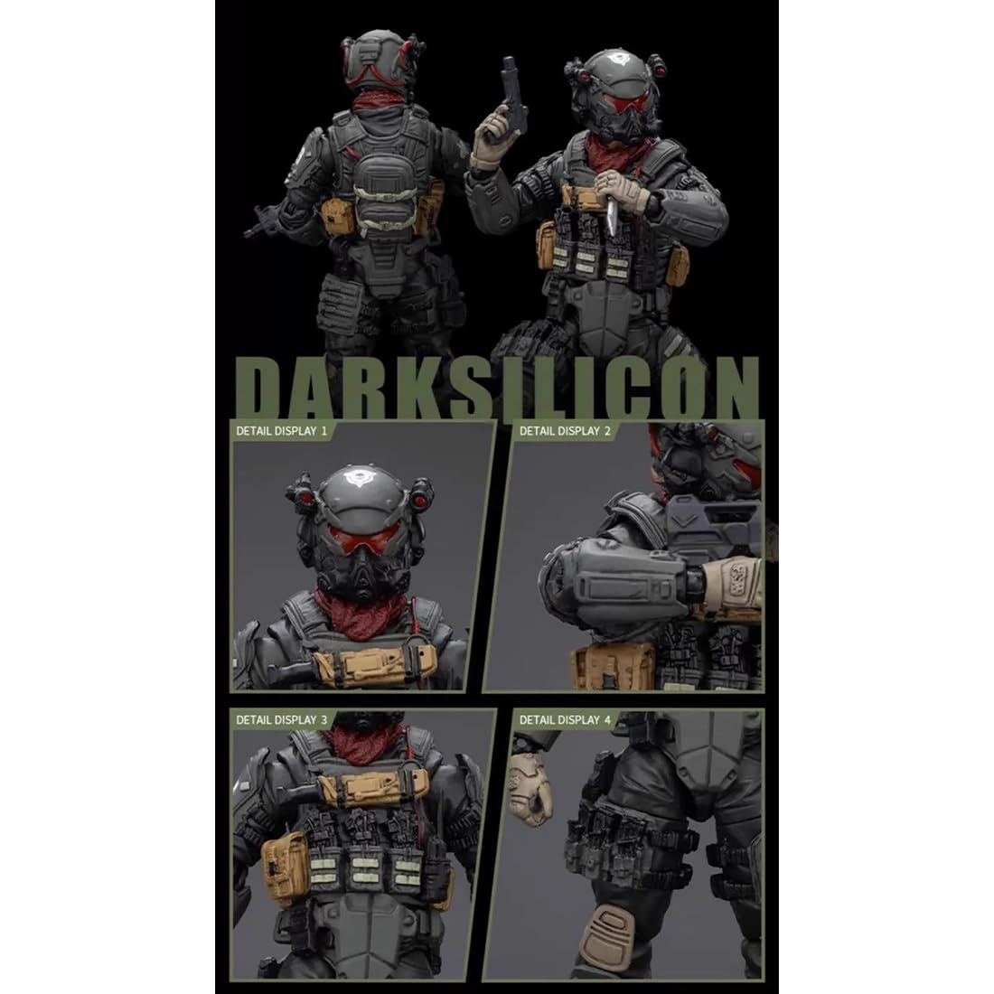 1/18 Scale Articulated Special Forces Soldier Figure – Vintage Military Toys, regalo per hobbisti