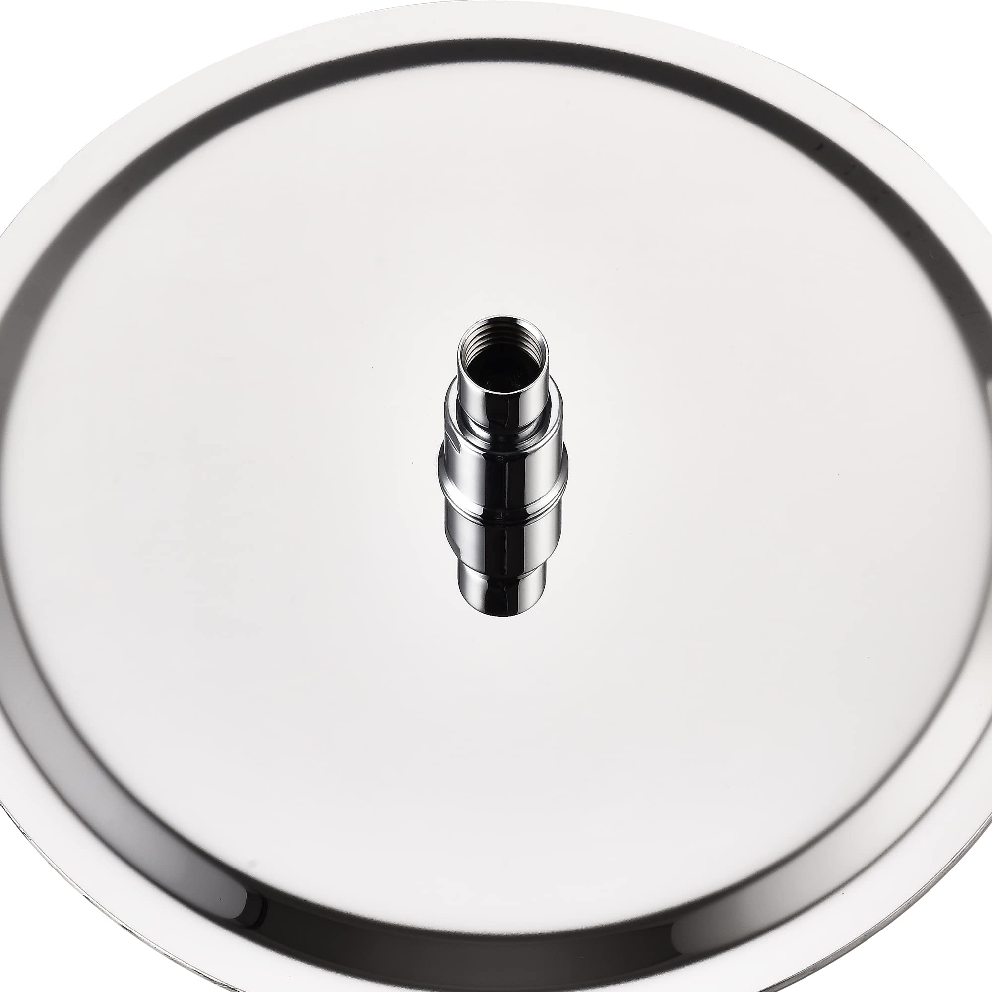 Soffione doccia rotondo Krobec da 8 pollici/20 cm, soffione doccia a pioggia, soffione doccia in acciaio inossidabile, acciaio inossidabile 304, girevole a 360°, facile da installare e pulire.