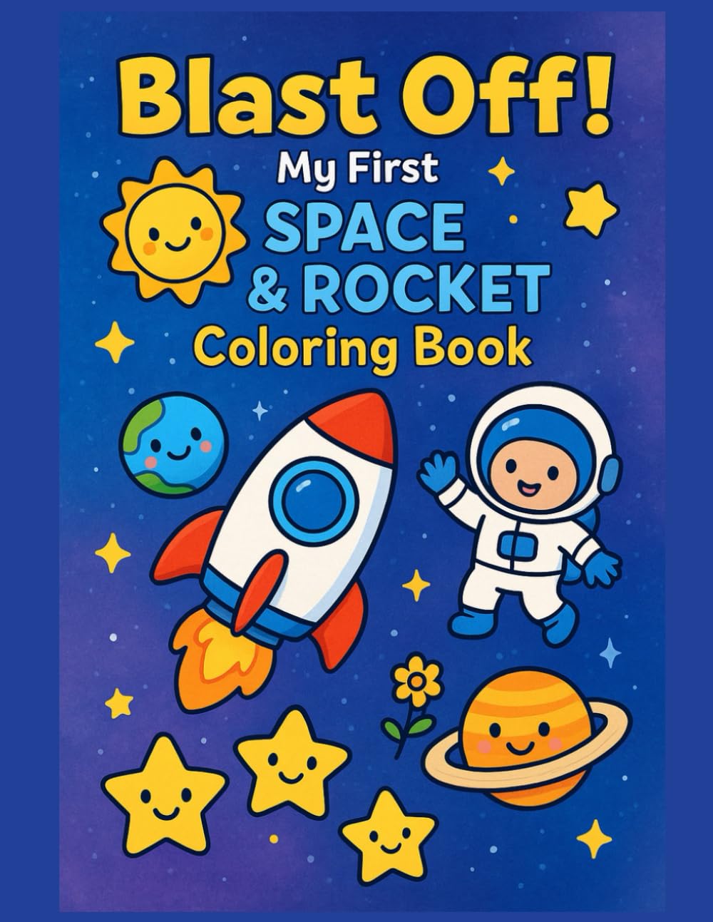 Blast Off! My First Space & Rocket Coloring Book