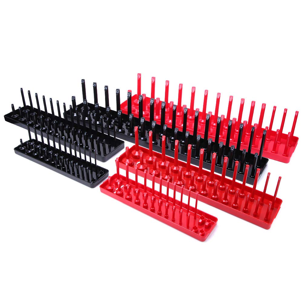 Steckdosen-Rack- aus Kunststoff – Multifunktionales Aufbewahrungstablett für Steckdosen (metrisch & Zoll), platzsparende Organisation für Kabel und Stecker, Stück