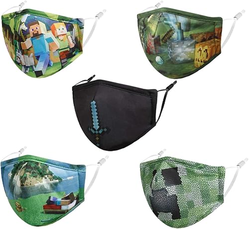 Washable Reusable Face Mask Black Cloth Cotton Cute Designer Breathable Facemask mascarillas niños Design Fashion Fabric Covering with Adjustable