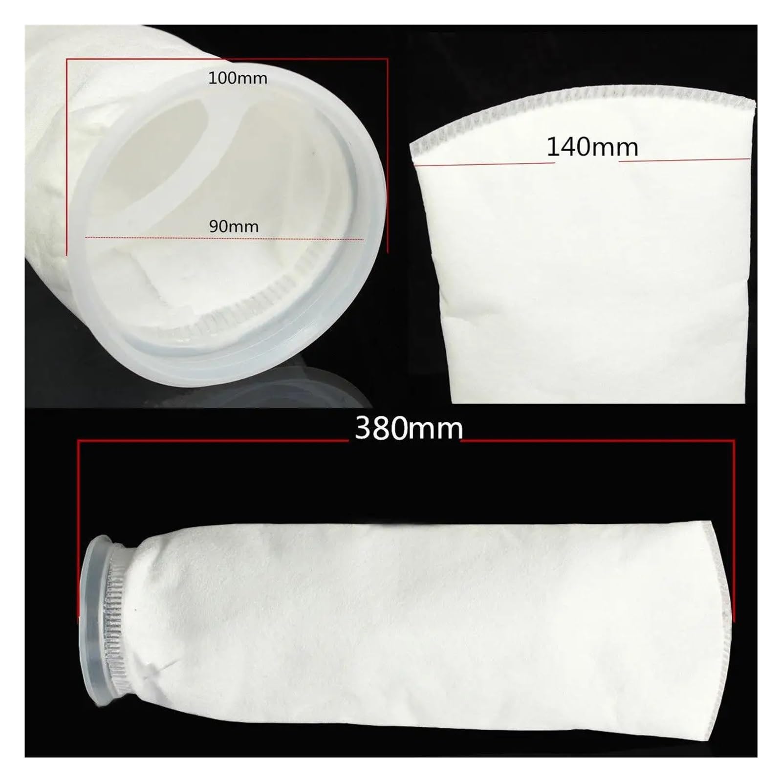1 bolsa de filtro de micras para acuario