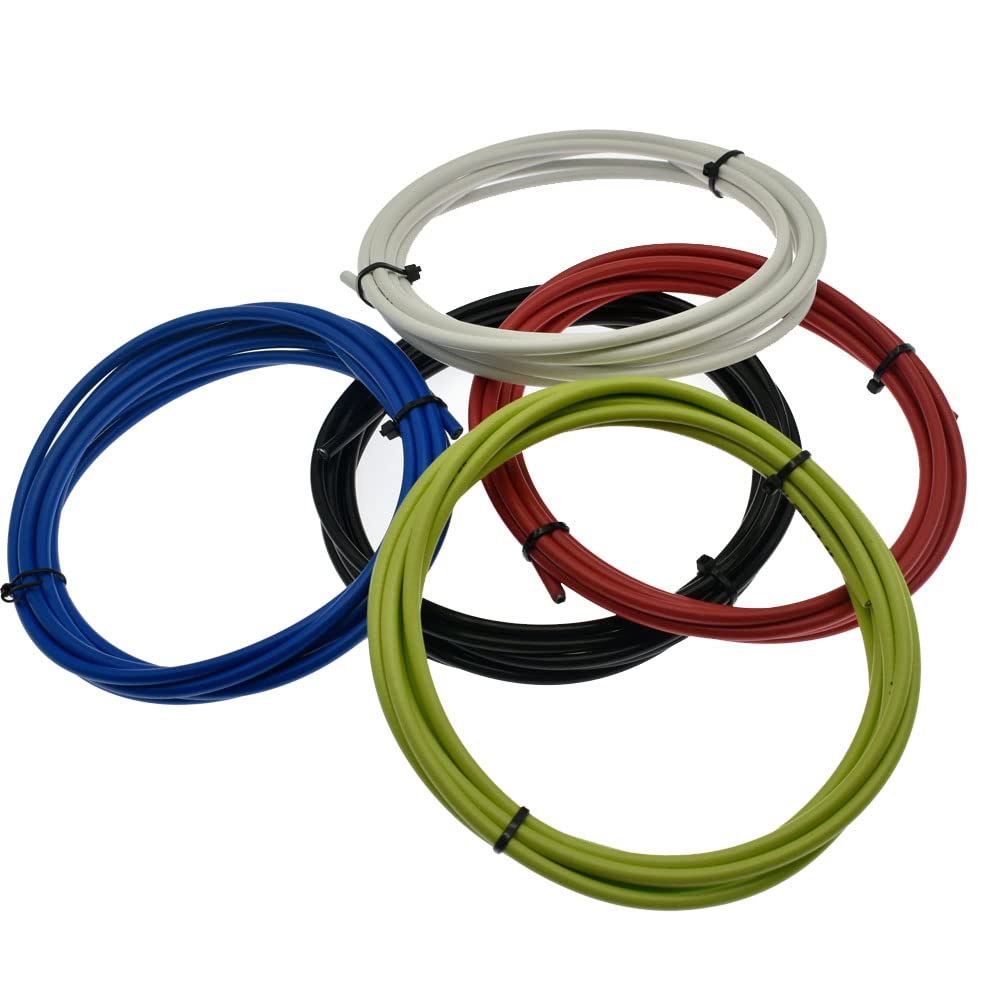 Bike Brake Cables Housing,3M Bicycle Brake Cable Gear Wires Bikes Replacement Accessory for Mountain Road Bike(White)