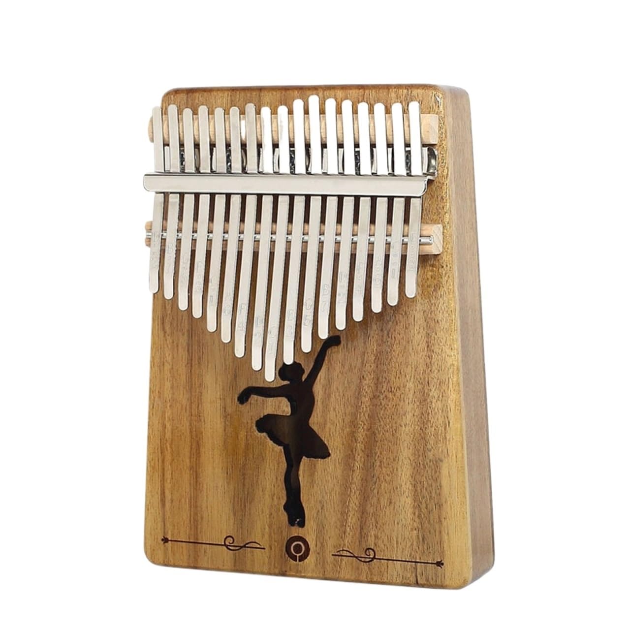 Kalimba 17 Tasti - Pianoforte A Pollice In Legno Di Acacia, Scala Do Maggiore, Con Custodia