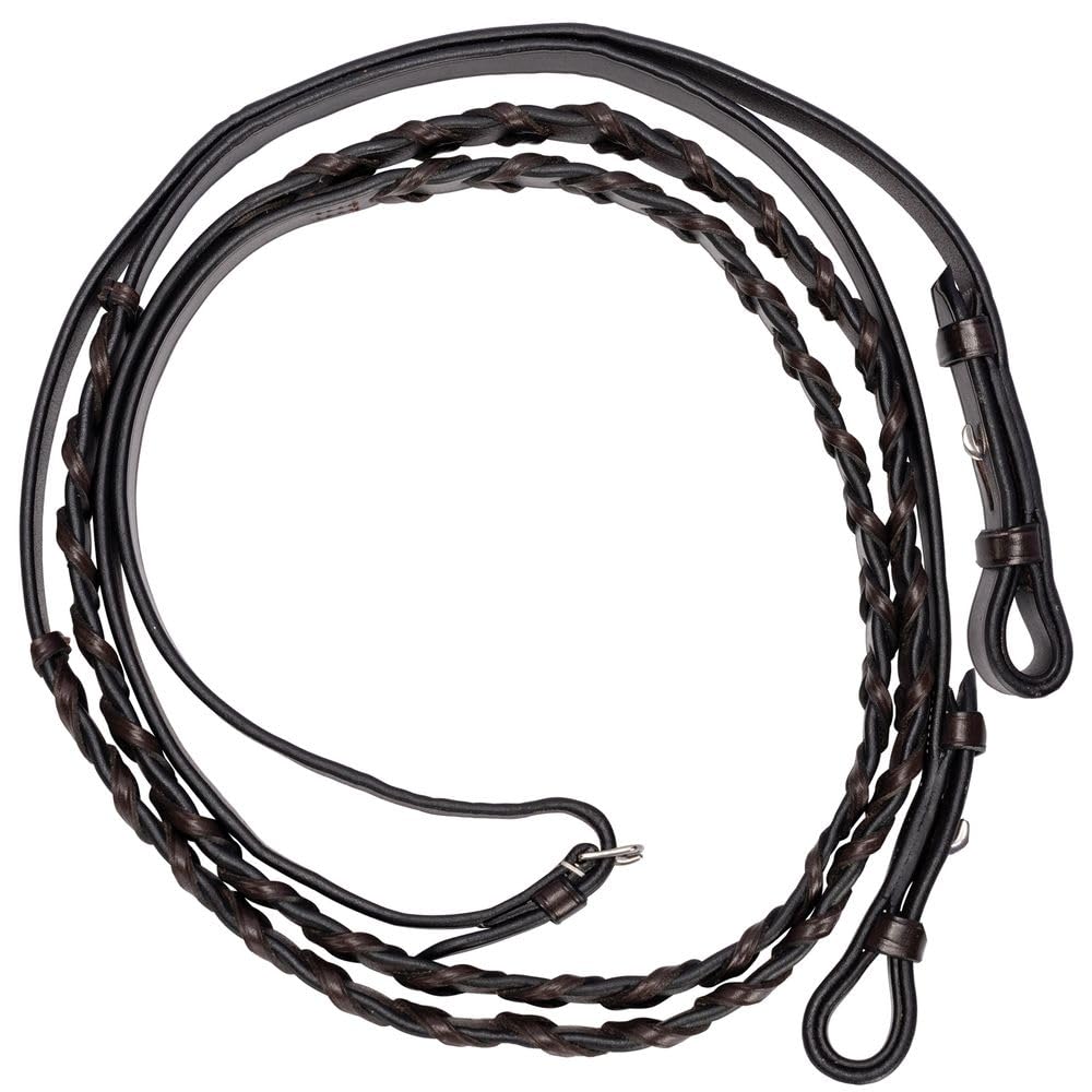 Joseph Sterling & Sons English Reins for Horses | Handcrafted Sedgwick Leather | Durable & Stylish for Equestrian Enthusiasts | Ideal for English Discipline | Havana Color | Size 59
