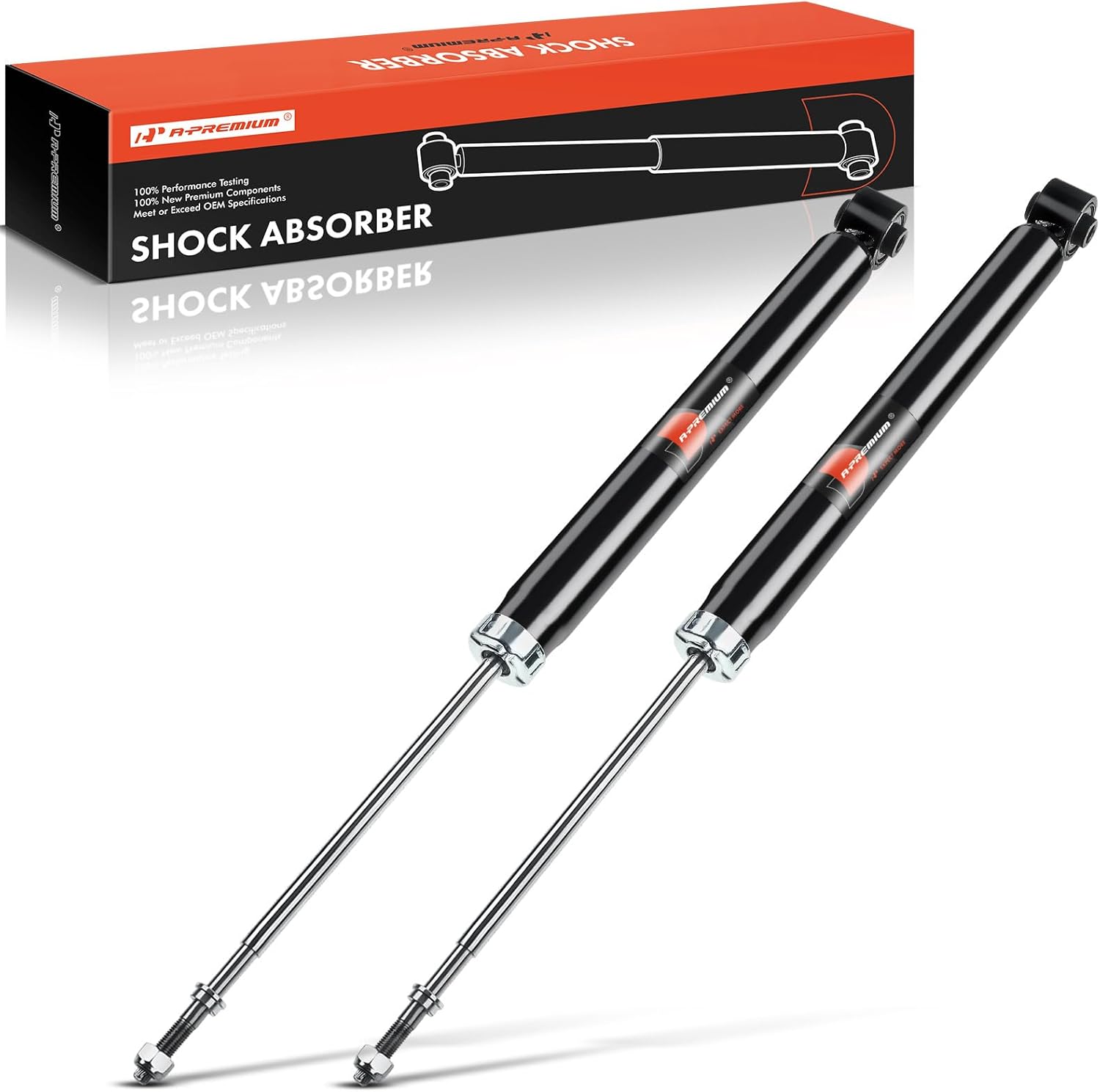 A-Premium Pair 2 Rear Suspension Shock Strut Absorbers Compatible with Nissan Juke 2011 2012 2013 2014 2015 2016 2017
