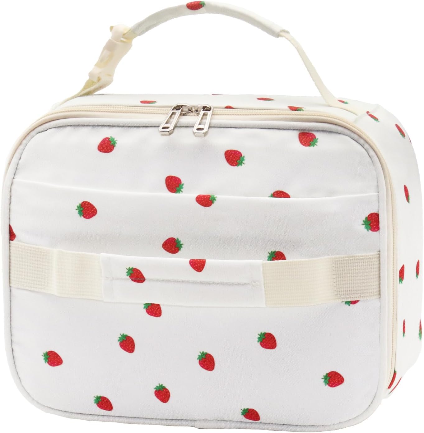 Strawberry Lunch Box for Girls Teens Insulated Lunch Bag For Back to School Reusable Freezable Small Cooler Bag Snack Bag