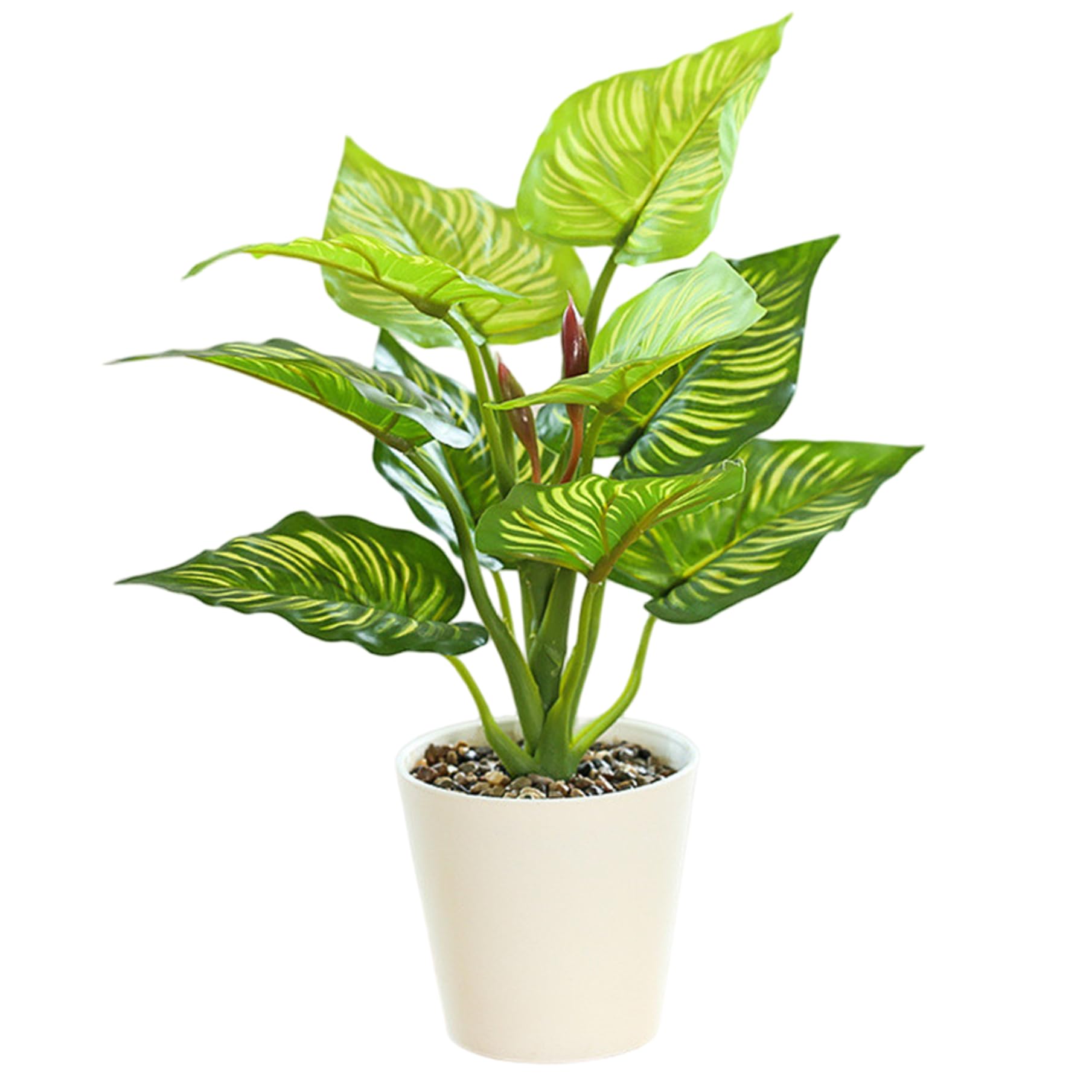 Plantes artificielles en pot déco jardin et rebord de fenêtre vert