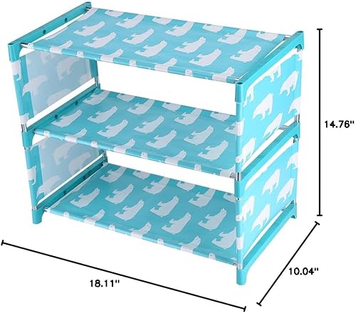 Miniatura 3 de Fdit Estantes apilables de 3 niveles para zapatos, torre de zapatos portátil, armario de almacenamiento, organizador de botas, soporte para zapatos