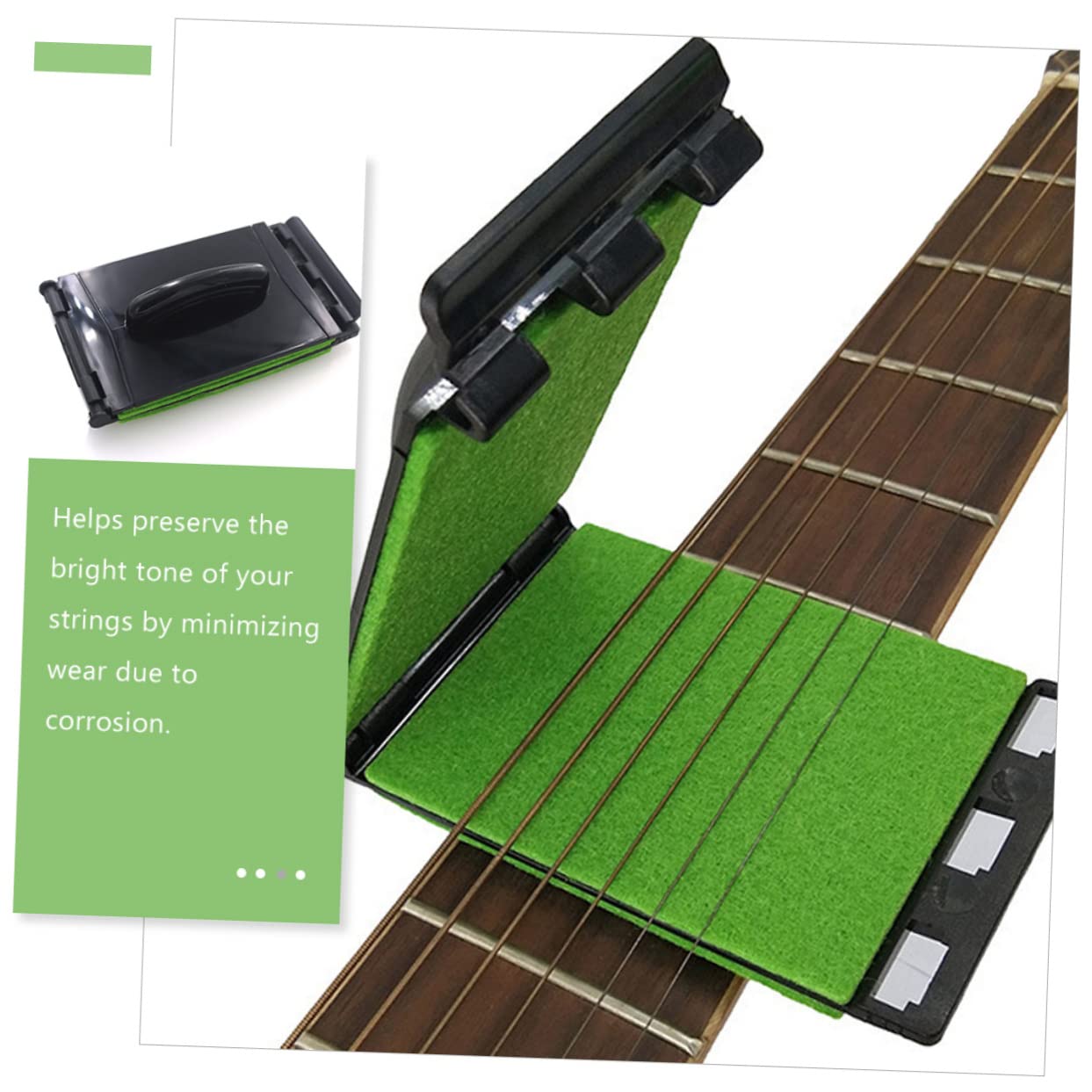 BESTonZON 6pezzi Pulitore Per Corde Di Chitarra Spazzola Per Tastiera e Manutenzione Strumenti Musicali Pratica e Leggera Per Chitarre Acustiche Ed Elettriche