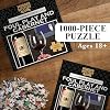 Murder Mystery Party Foul Play & Cabernet 1000 Piece Jigsaw Puzzle with Mystery Story Booklet, Adult Murder Mystery Puzzle Game, Wine-Themed Puzzle for Ages 15+