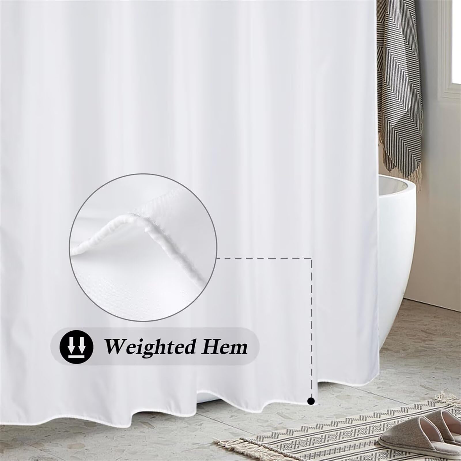 terracotta Tenda Doccia 230x180cm,Tenda per Doccia Tessuto Poliestere Impermeabile Asciugatura Rapida 12 Anelli,Tende Finestra Bagno e Vasca Pieghevole per Angolare Casa Shower Curtain pianta J-506