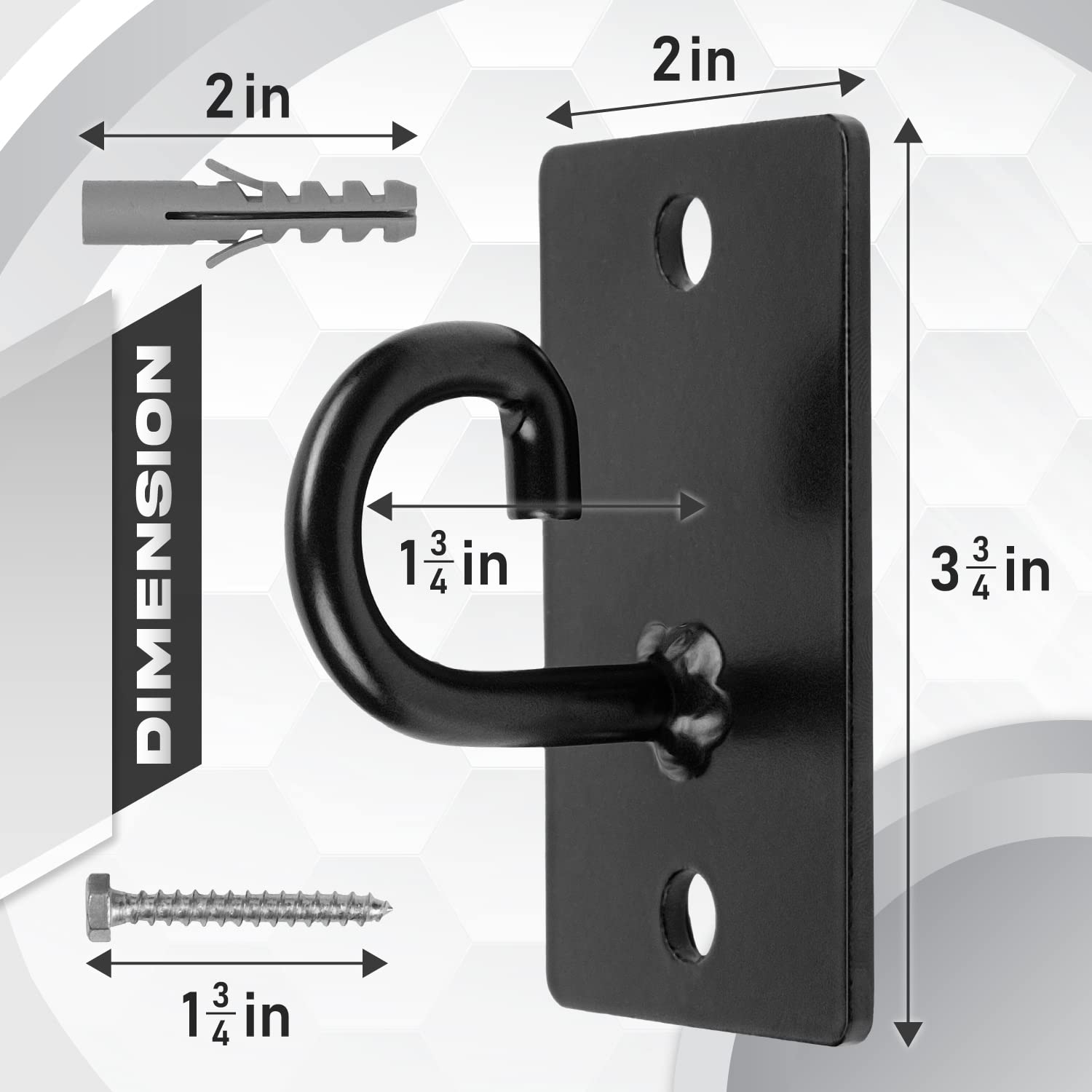 Gymnastics Rings Sturdy Wall Mounted Workout Anchors, Suspension Straps  Trainer Trx Suspension Training Kit