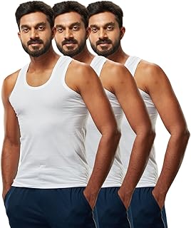 viveagham Men's Premium Soft Round Neck Sleeveless Combed Cotton Undershirt Vest/Banian-picture-49