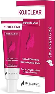 Kojiclear Face Cream with Kojic Acid, Glutathione, Niacinamide, and Alpha Arbutin, Helps in Dark Spot and Tan for Men and Women (20gm Pack of 1)