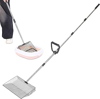 Cook Scooper for Poop | Poultry Sand Sifting Multi Purpose - Poop Scooper for Chicken Coop,for Goats Bunny Cats Pony Hamster Duck Backyard Farm Barn Patio Stall Cage