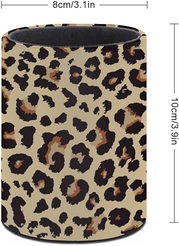 Miniatura 2 de XUWU Soporte para bolígrafo con estampado de leopardo, organizador de lápices, lindo vaso para lápices, decoración de escritorio, soporte para