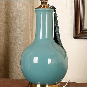 Lamp Ceramic Table Lamp Living Room Bedroom Study Bedside Lamp Modern Villa Sofa Corner Table Lamp Desktop Table Lamp(B)
