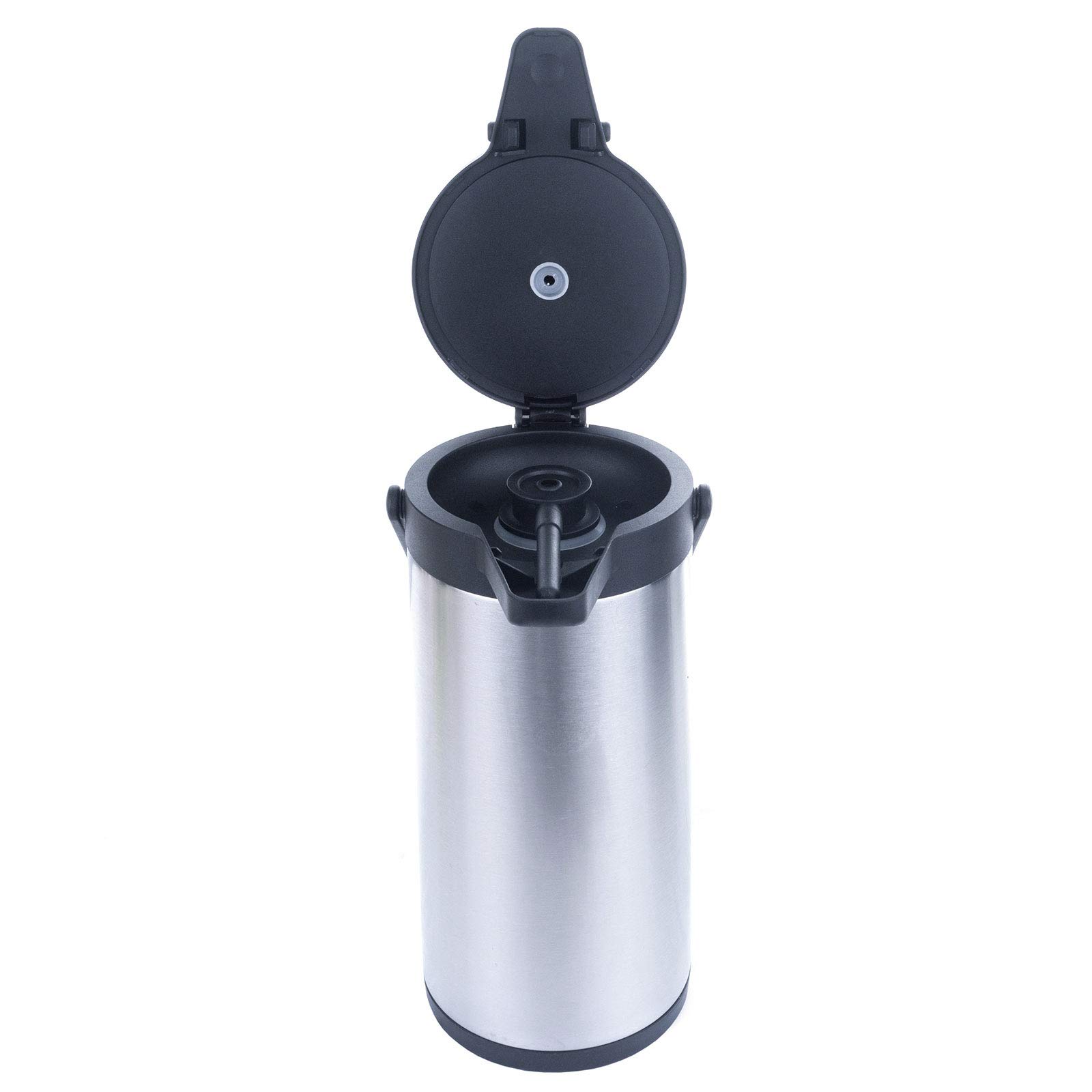 1a-Handelsagentur Termos de acero inoxidable con doble pared con bomba de 3 litros