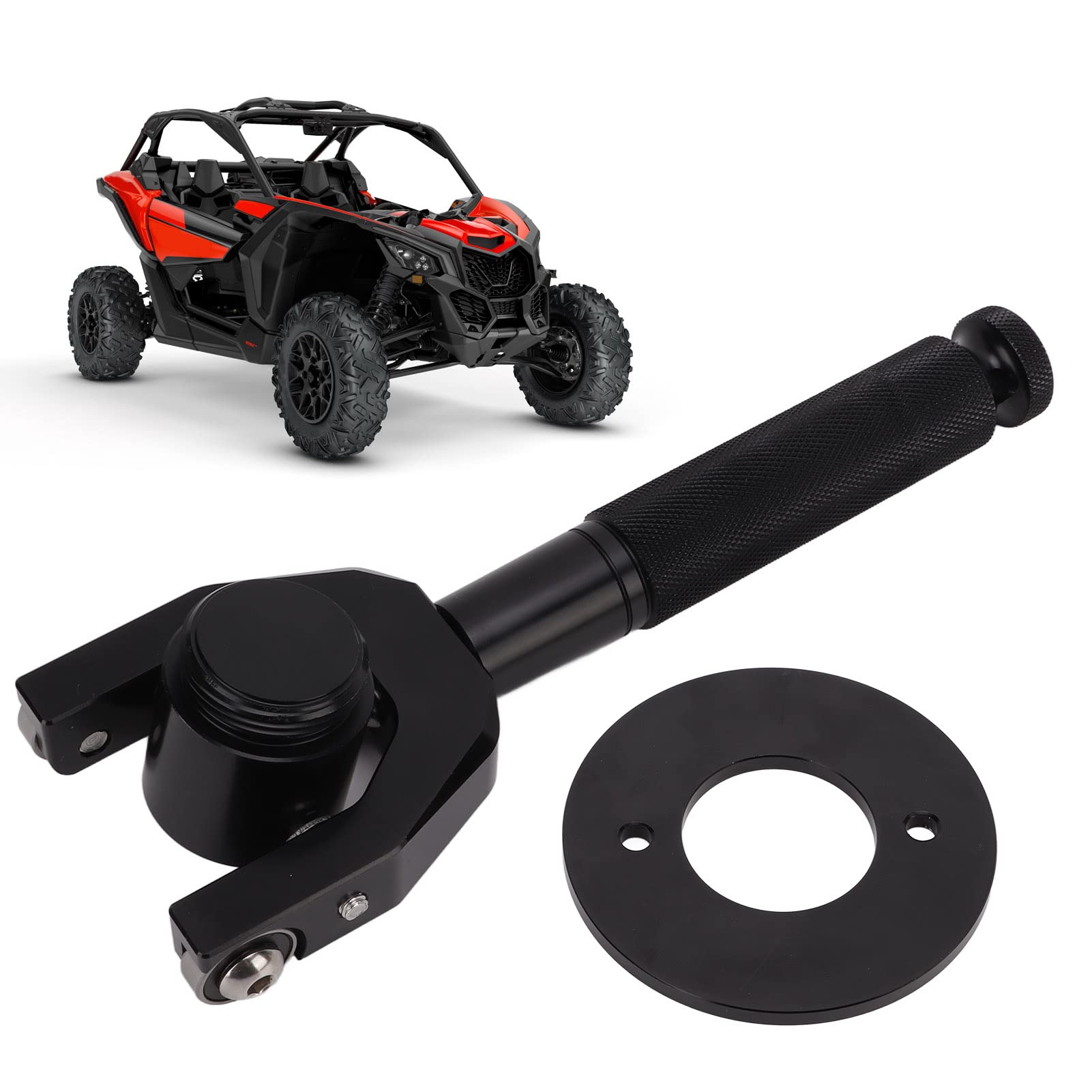 Narzędzie do wymiany paska, czarny zestaw do demontażu sprzęgła antypoślizgowego do wymiany szerokości rozstawu kół 72 '' / 64 '' dla Can Am Maverick X3 X DS Turbo R 2017+
