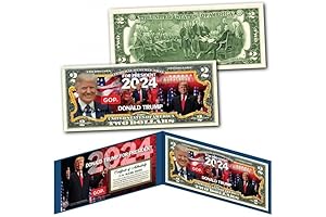 Donald Trump for President 2024 Two Dollar Bill Real Money