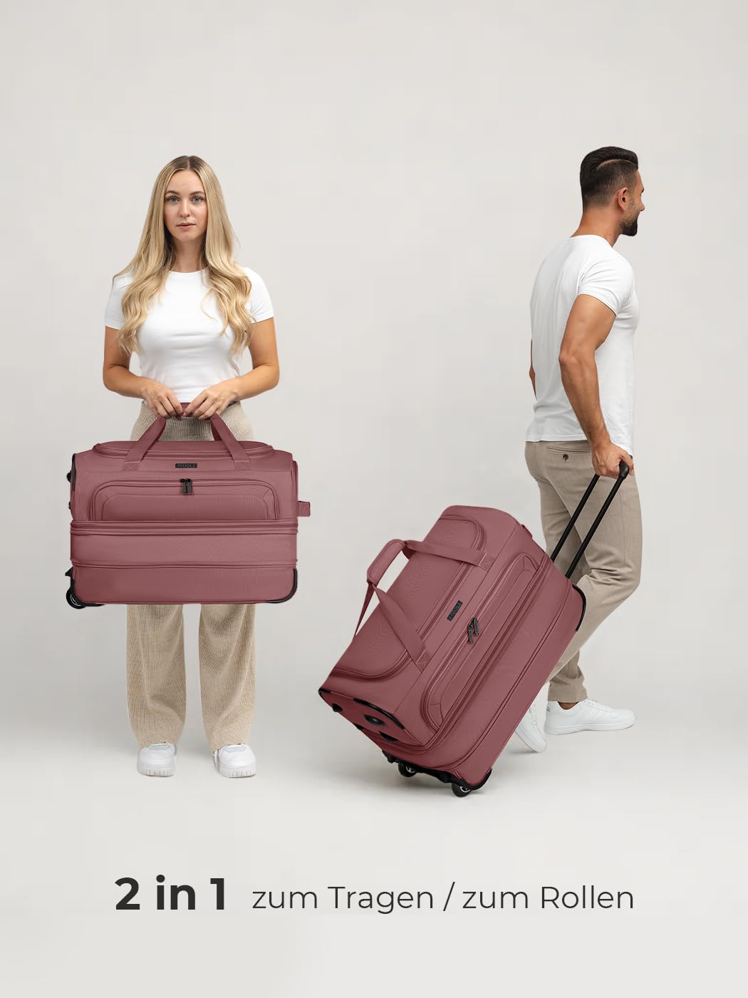 Stammarartikel Duffle Essentials Exp., rose, M (55 cm) erweiterbar, Torba podróżna exp. z kółkami