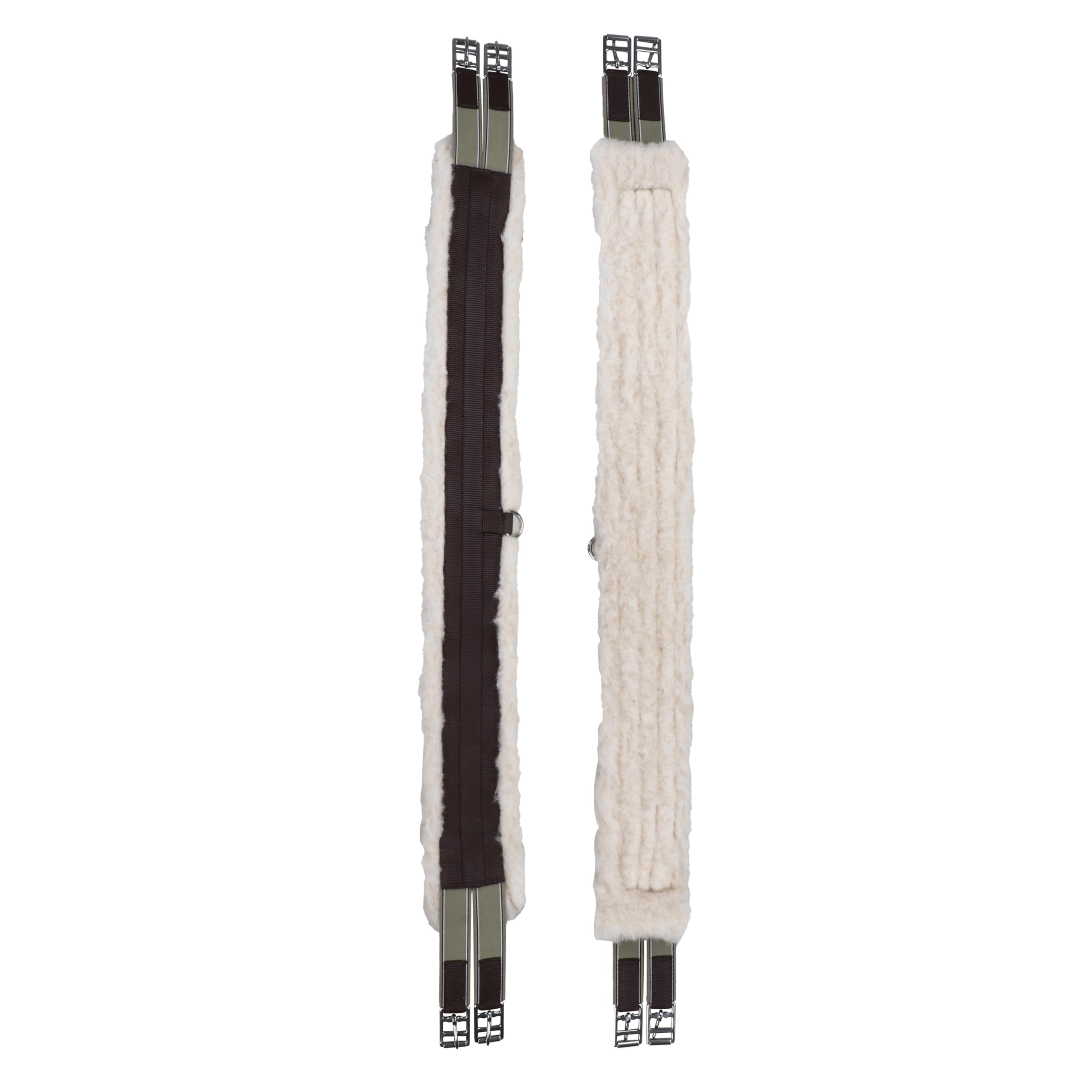 SIE EQUESTRIAN Fleece Padded Horse Girth 32" to 56" (Black, 44 inch) - Image 4