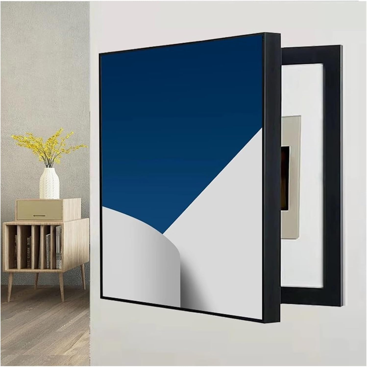 Coffret de compteur dissimulé 60x80 cm sans perçage pour décoration murale