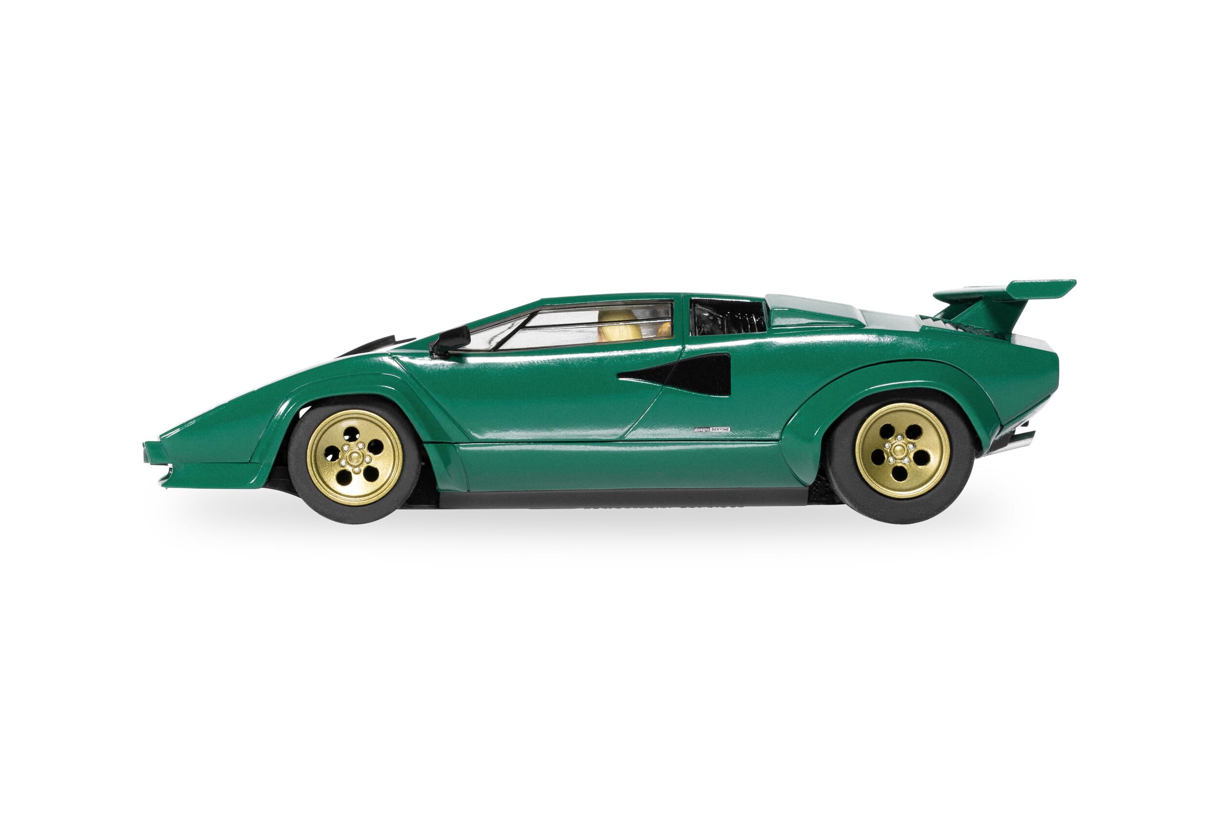 Scalextric C4500 1:32 Lamborghini Countach Met. Green HD - Slotcar, Rennbahn, Auto für Rennbahn, Rennbahnauto, Rennbahn, Kinderspielzeug, Zubehör für Rennbahnen