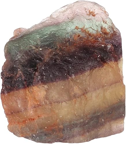 GEMHUB Piedra preciosa suelta de fluorita bicolor de grado AAAA de 99.00 quilates certificada para piedra curativa de cristal Wicca y Reiki..