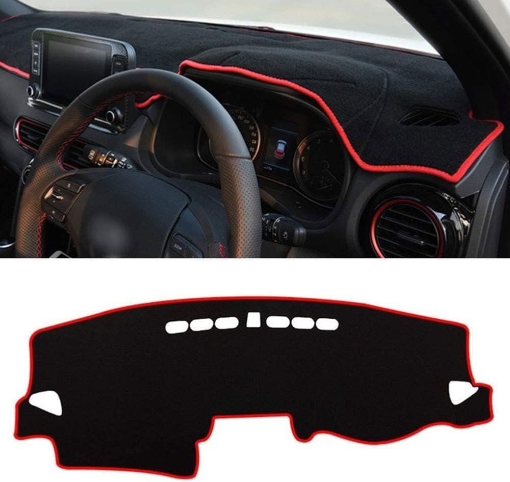 ZhangXD Car Dashboard Cover for Hyundai KONA Kauai Encino 2018 2019, Non-Slip Dash Board Sun Shield Protector Anti-Glare Anti Dust Interior Accessories