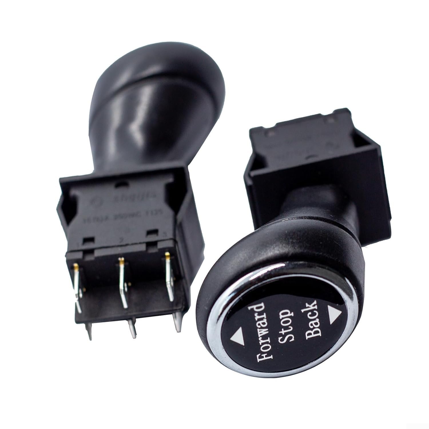 2-Pack Forward Stop Reverse Gear Switch for Kids Ride-On Toy Cars 6V 12V 24V Electric Bumper Car Replacement Parts Self-Reset Joystick Control Red Black(D)