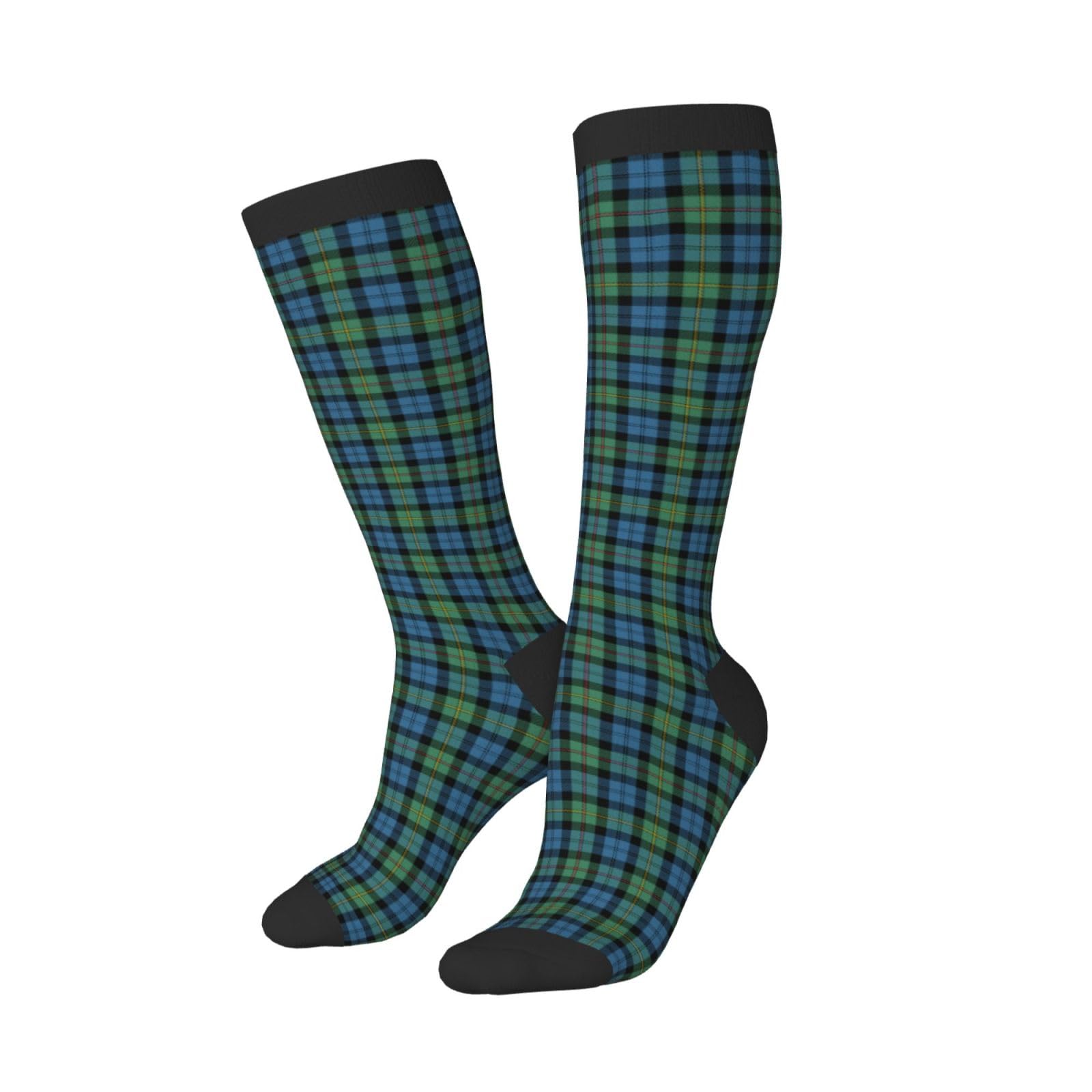 SMAZDFXX Casual Long Tube Socks MacEwen Ancient Tartan Athletic Knee Highs Stockings for Men Women 1 Pack