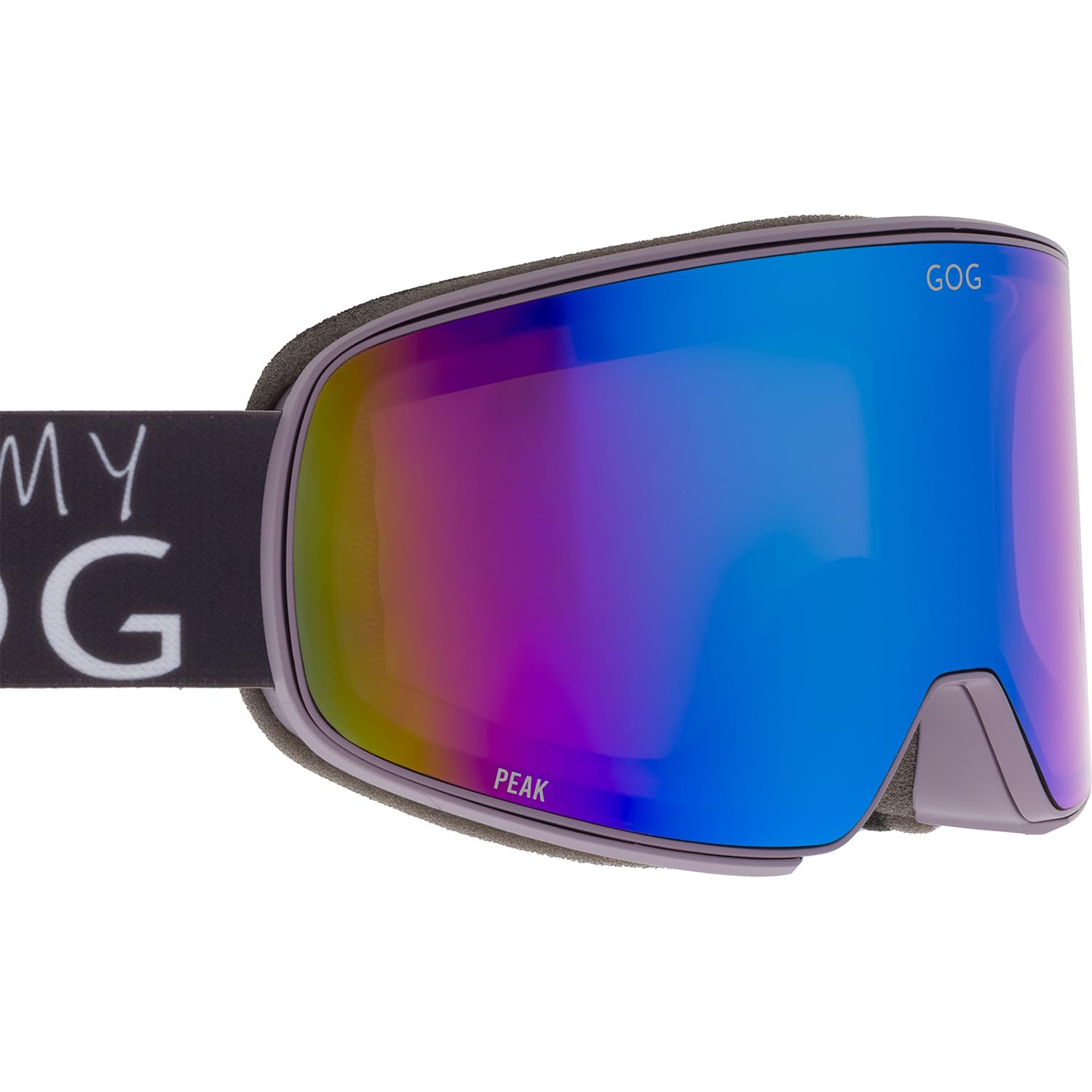GOG Occhiali da sci PEAK con telaio ottico OTG, protezione UV400, doppio vetro HDX G-LENS, rivestimento FOG BLOK, telaio flessibile in TPU, custodia inclusa