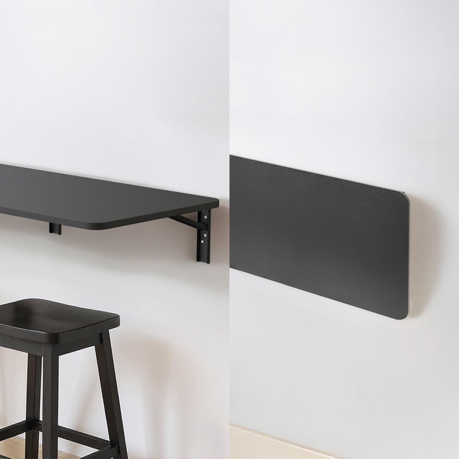 Maclean MC-128 Faltbares Wandregal 100x40 cm, Tragkraft 50 kg, Klapptisch mit Sicherheitsverriegelung und Wasserwaage, für Küche, Büro, Werkstatt oder Garage