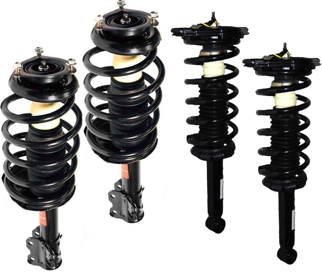 DTA 70075 Full Set 4 Complete Strut Assemblies With Springs and Mounts Ready to Install OE Replacement 4-pc Set, Compatible with Nissan Sentra (Excl. SE-R & SE-R Spec V) 2002-2006