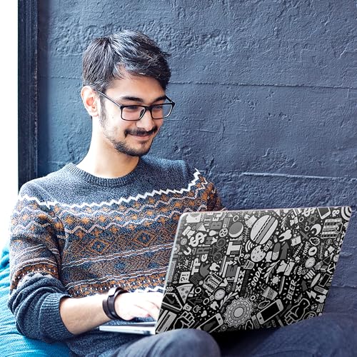 Image of Full Body Laptop Skin Bubble-Free| Laminated| Removable| HD Quality Sticker for Laptops Upto 15.6 Inches Compatible with Hp /Dell /Acer /Lenovo /Asus etc.(Illustrations-225)
