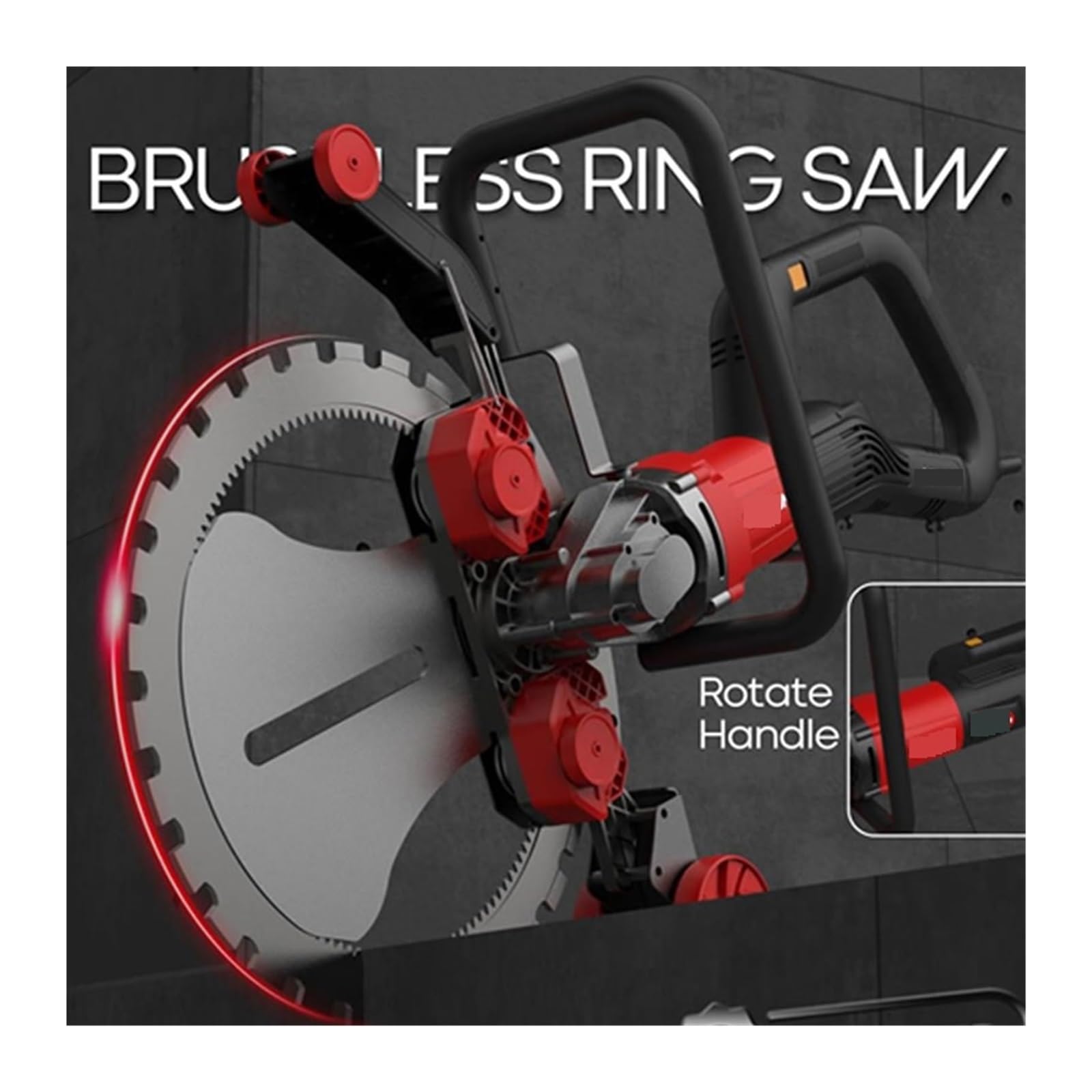 Scie À Anneau Sans Balais 5000W, Profondeur De Coupe 30cm, Coupe-béton For Mur Pierre, Tranchée Carrelage, Outils Électriques Professionnels BLT-410 Coupe Sans Effort Pour Divers MatéRiaux