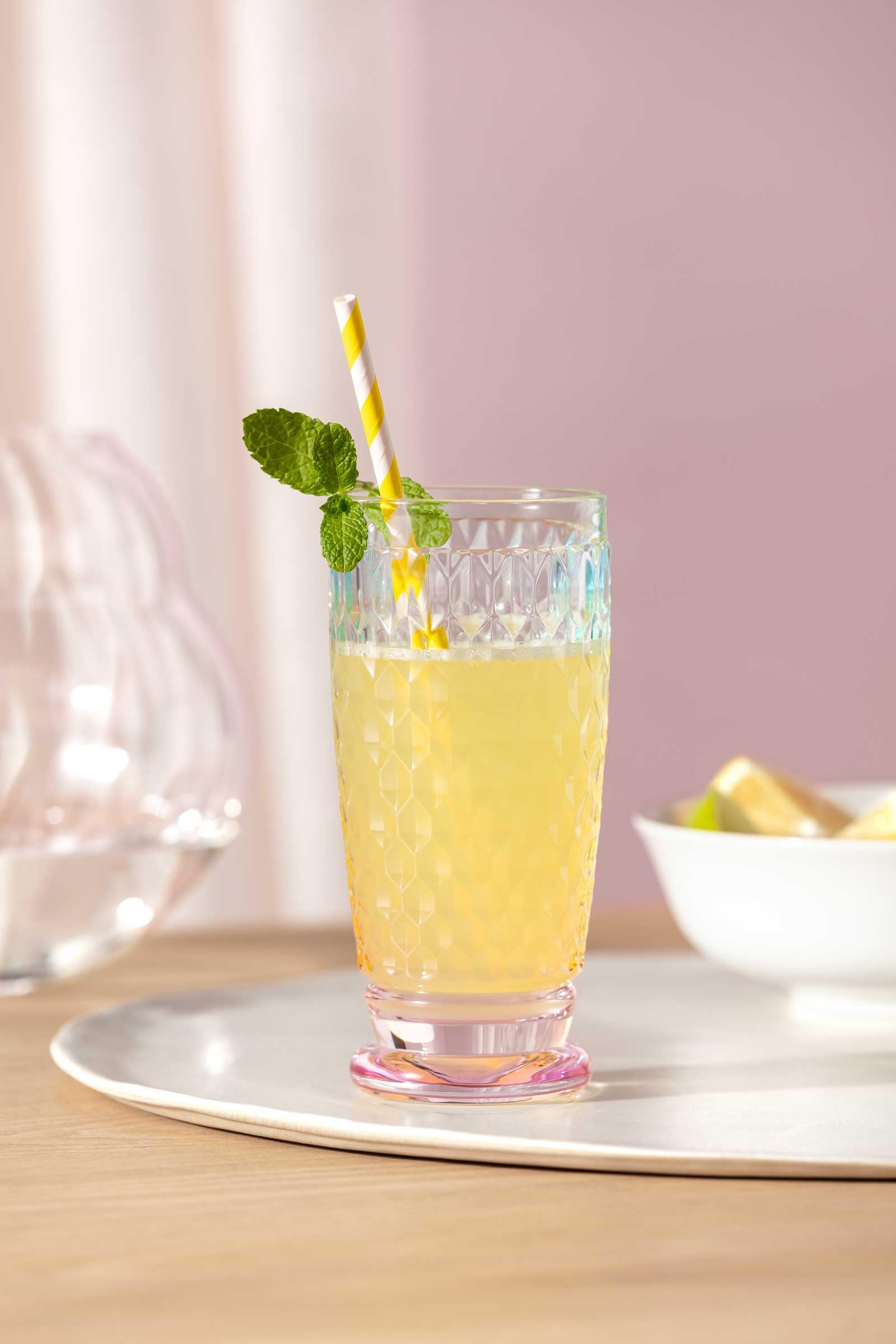 Villeroy & Boch Boston Pearl Longdrink- und Wasserglas-Set, 8-teiliges Trinkgläser-Set, Bunt Schimmernd, Spülmaschinenfest, Bunte Gläser, Kristallglas