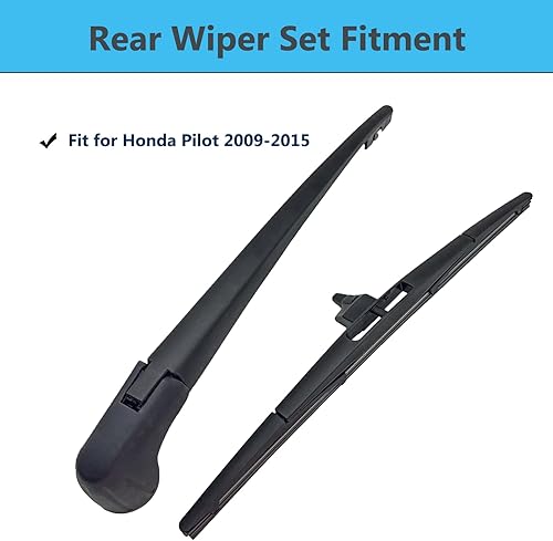 Miniatura 2 de Brazo y cuchilla de limpiaparabrisas trasero de repuesto para Honda Pilot 2009-2015 Brazo y hoja del limpiaparabrisas trasero, estilo original de