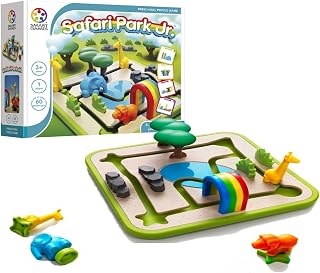 SmartGames - Safari Park Jr, Preschool Puzzle Game with 60 Challenges, 3+ Years