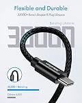 USB C to USB C Cable (3ft, 5Pack), 60W Fast Charging Cable, Type C Cable Fast Charge, Braided USBC Charger Cord for iPhone 17 16 Series, for iPad mini 6 and More