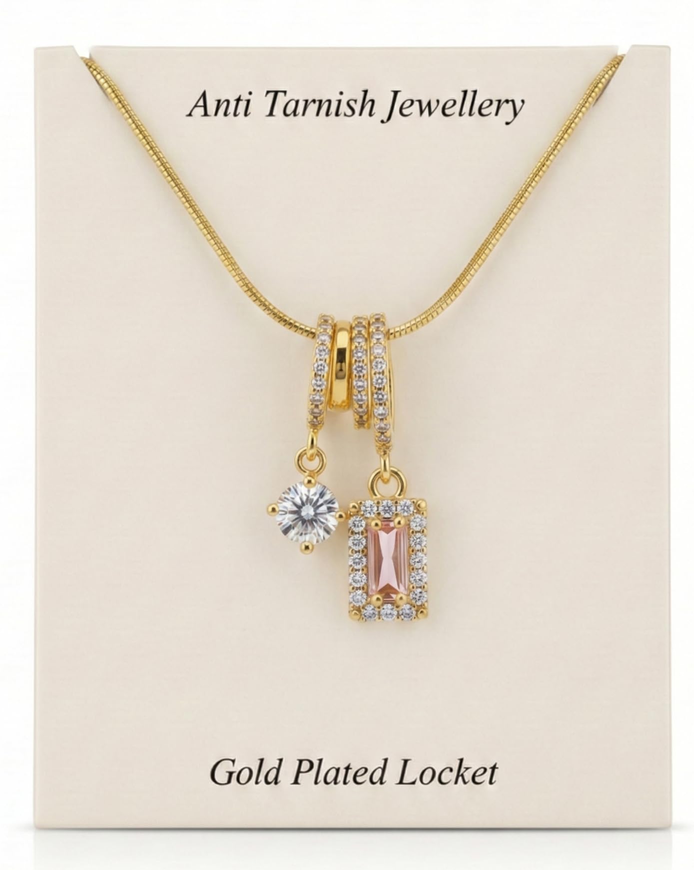 Anti Tarnish Adjustable Vibrant Pendant Necklace for Women | Stylish Locket Chain | Latest Fashion Jewellery Accessories for Girls | Minimal Jewelry | Ideal for Gifting