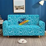 Tissu très extensible : la housse de canapé utilise une combinaison de polyester et d'élasthanne, ce qui donne une grande élasticité, résistance, durabilité, élégance, douceur et douceur à la housse de canapé extensible. C'est le mélange parfait de confort et de fonctionnalité.