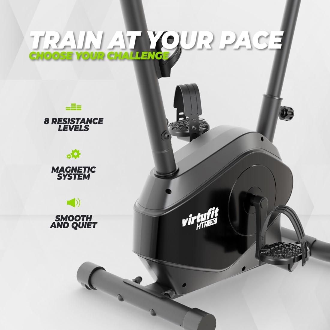 VirtuFit Rower treningowy z serii – rower fitness do domu – rower treningowy – rower wewnętrzny (HTR 100)