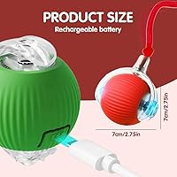 Vista 3 de Juguete Interactivo para Gatos, 2026 Nuevo Juguete para Gatos de Interior, Juguetes Inteligentes de Bola Rodante, Juguetes para Gatitos para Rojo